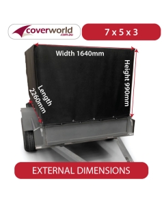 7x5x3 cage trailer cover