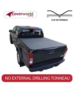 isuzu d-max  crew cab -  soft tonneau cover - clip on