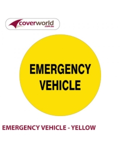 Printed Spare Tyre Cover - Emergency Vehicle - Yellow