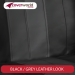 Empire Leather Look Black and Grey