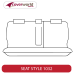 Rear Row Seat Covers - Made to Order - Kakadu Canvas