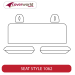 Rear Row Seat Covers - Made to Order - Jacquard