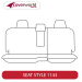 Rear Row Seat Covers - Made to Order - Leather Look Vinyl