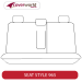 Rear Row Seat Covers - Made to Order - Platinum Velour