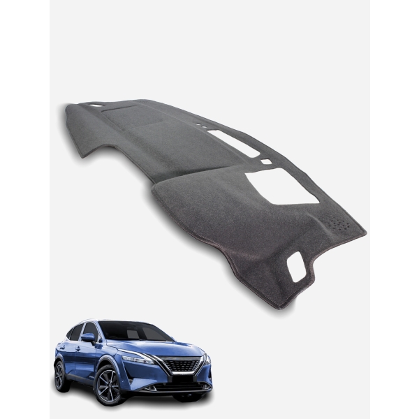 Nissan Qashqai J12 With Heads up Display Dash Mat in Charcoal
