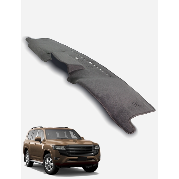 Toyota Landcruiser Wagon 300 Series All Models - No Heads Up Display Dash Mat in Charcoal