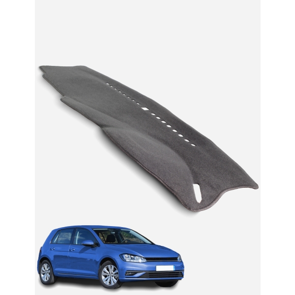 Volkswagen Golf GEN 7 MY14 | 17 & GEN7.5 MY17 | 20 All Models - Note no overlocking on edge against windscreen Dash Mat in Charcoal