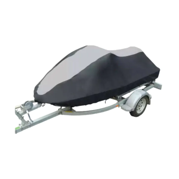SBU 600 Denier PWC Jet Ski Cover – Fits Kawasaki 1100 STX Di 2000-2003, Black/Gray