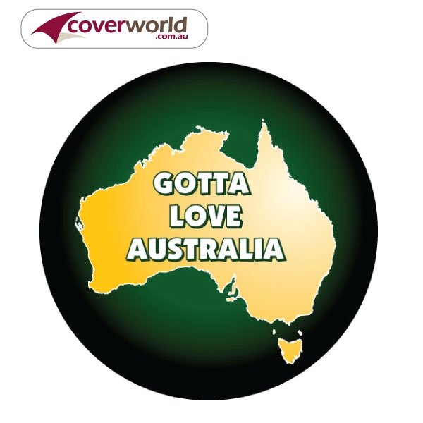 Printed Spare Tyre - Wheel Cover - Gotta Love Oz