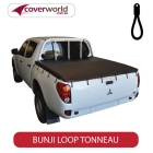 mitsubishi triton dual cab -  soft tonneau cover - bunji - new installation