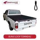 toyota hilux extra cab -  soft tonneau cover - bunji - new installation