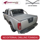 nissan navara d40 st-x dual cab -  soft tonneau cover - clip on