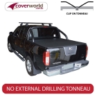 nissan navara d40 st-x dual cab -  soft tonneau cover - clip on