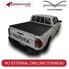 toyota hilux dual cab -  soft tonneau cover - clip on