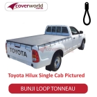 holden rodeo and colorado single cab  -  tonneau cover - bunji - new installation
