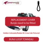 isuzu d-max  crew cab -  soft tonneau cover - replacement bunji