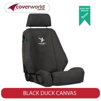 PX Ranger Black Duck Canvas Seat Covers - Dual Cab