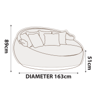 Daybed Cover 163cm Diametre