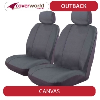 Semi-Custom Front Seat Covers For Ford Ranger 1991-2012 - 60/40 Highback With Console, Black/Navy Velvet