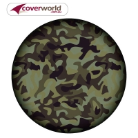 Printed Spare Tyre - Wheel Cover - Camo Army Print