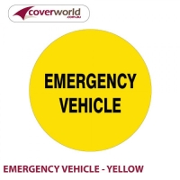 Printed Spare Tyre Cover - Emergency Vehicle - Yellow