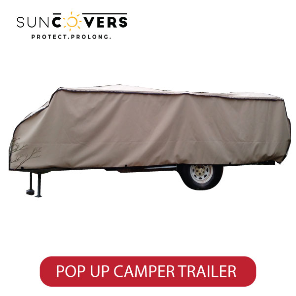 Lined Vinyl Popup Camper Spare Tire Cover – Fits 9-12 Inch Rim – Leather Grain