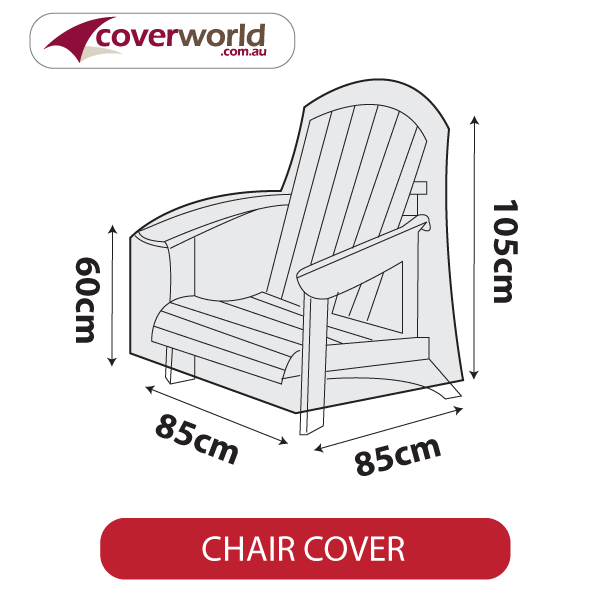 Adirondack Cape Cod Outdoor Chair Cover 85cm Length Superior Quality And Ready To Ship 21 Stocked Sizes Available - Patio Chair Armrest Covers